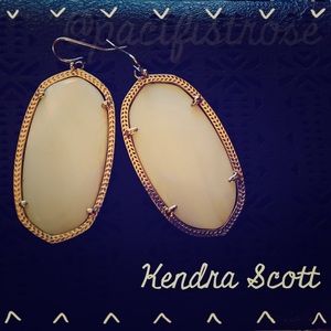 Kendra Scott  Danielle White and Gold Earrings