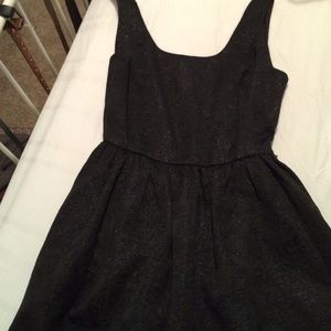 Black metallic dress