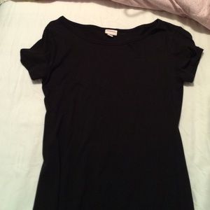 Black maxi dresse with leg slits