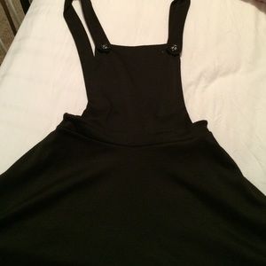 Black overall dress