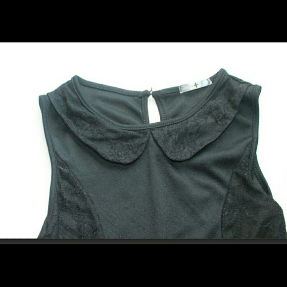 Black peplum top - Picture 2 of 2