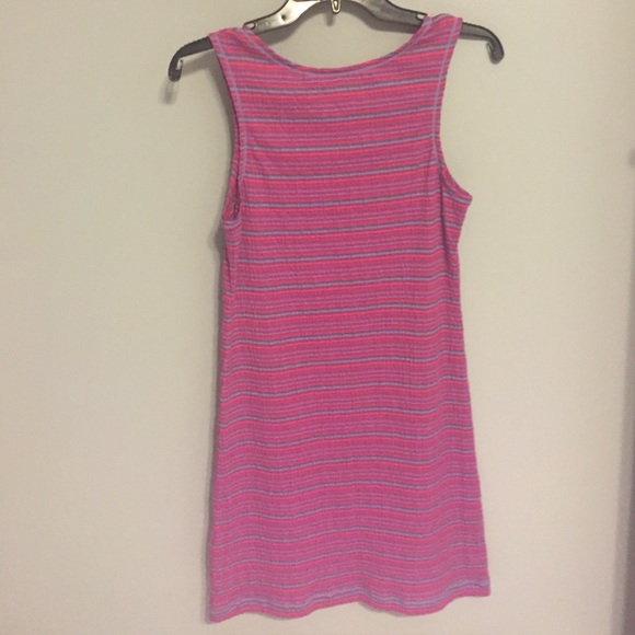 Purple striped Chelsea and violet dress - Picture 3 of 4