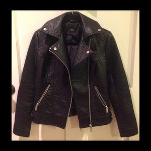 ASOS leatherette motorcycle jacket