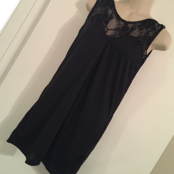 Dresses & Skirts - Little black dress sheer lace