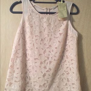 NWT light pink lace blouse