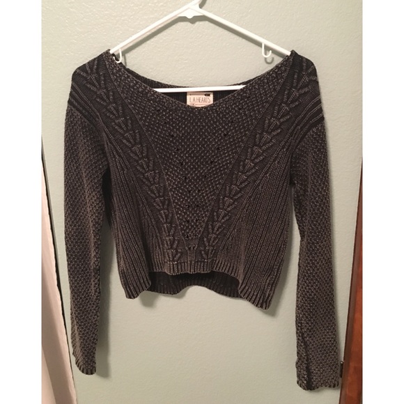 PacSun Sweaters - Cropped Dark Gray Sweater