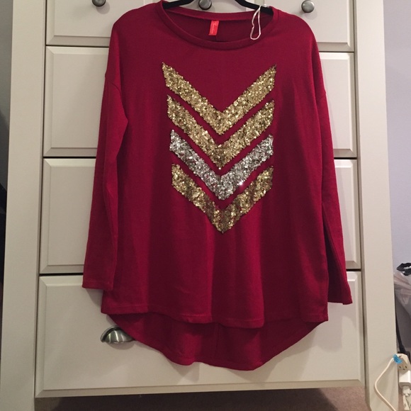 Sequined oversized sweater