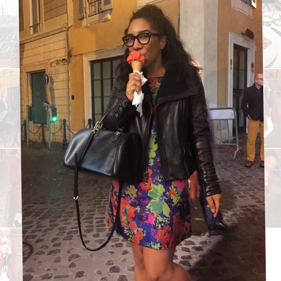 Michael Kors Cable knit Leather Moto Jacket - Picture 4 of 4