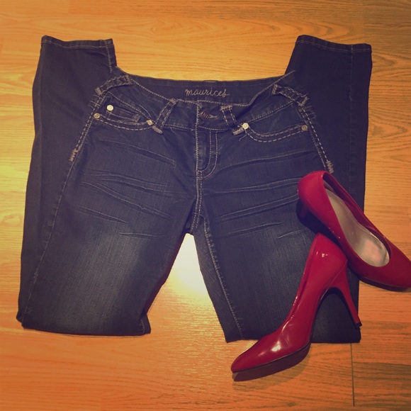 Maurices dark denim skinny jeans