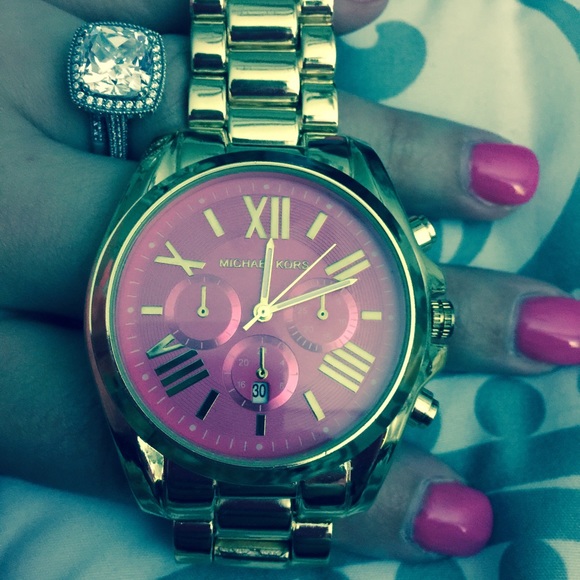 Watch pink and gold