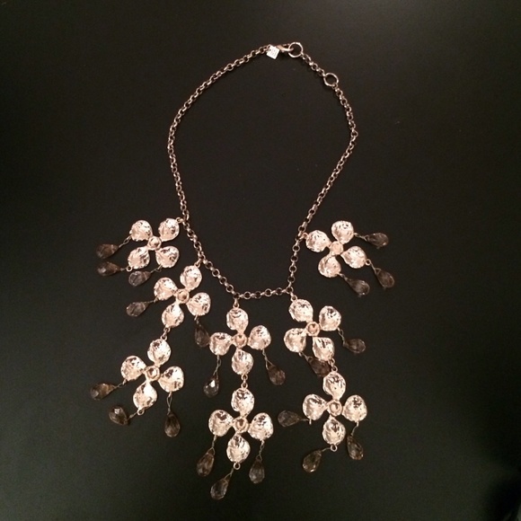 Banana Republic Gold Flower Bib Necklace