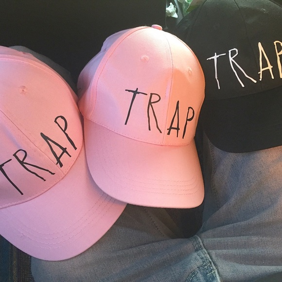 Pink trap hat
