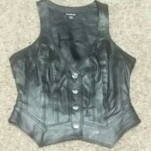LAST DAY SALE.......NWOT bebe leather vest