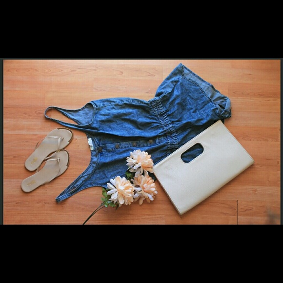 Jean romper - Picture 1 of 3