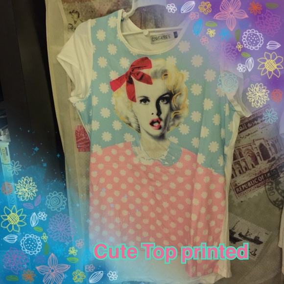 Face Print White Tshirts