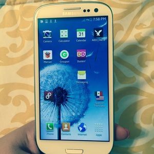 Samsung Galaxy white prepaid / sprint ON HOLD