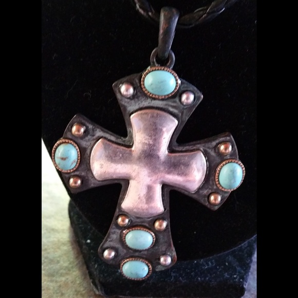 Real Turquoise Necklace & Earrings! SW Look! - Picture 2 of 2