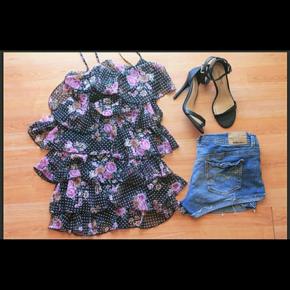 Ruffle chiffon tank top - Picture 1 of 2