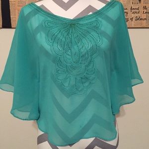 Flirty sheer top