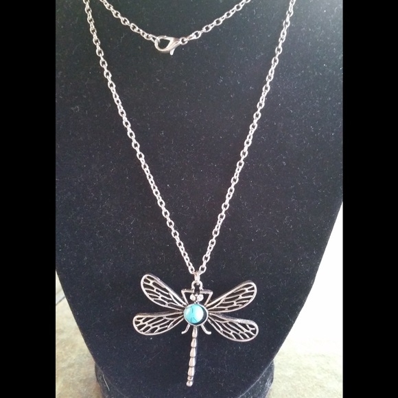 Dragonfly Silver Plated 20+ inches - Picture 2 of 3
