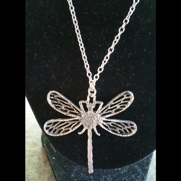 Dragonfly Silver Plated 20+ inches - Picture 3 of 3