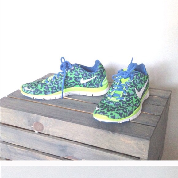 Rare blue and green leopard Nike!