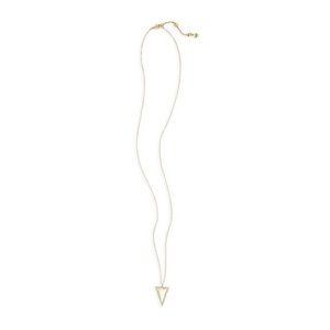 Pavé Triangle Long Pendant Necklace