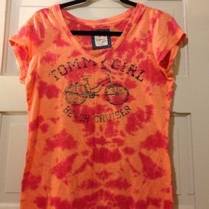 Tommy Hilfigire tye dye v neck tee shirt
