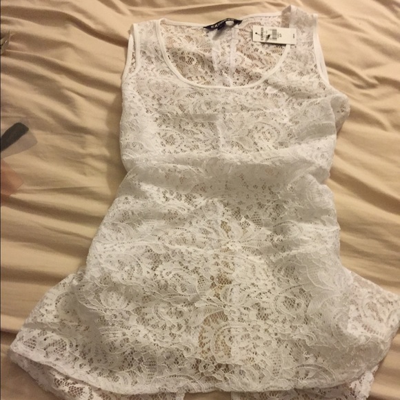 Express backless lace tank sz S NWT - Picture 1 of 3