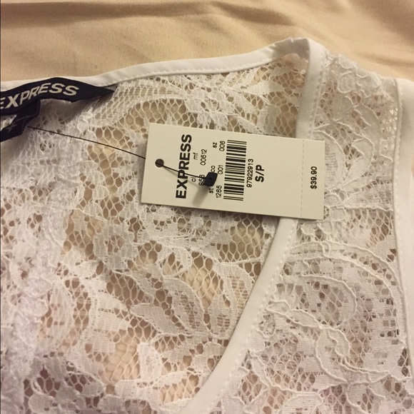 Express backless lace tank sz S NWT - Picture 3 of 3