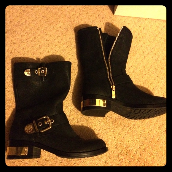 Black Moto Boots