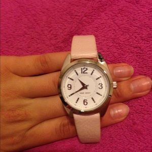 Nine West Pink/Cream leather watch