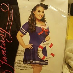 Plus size sexy  sailor costume