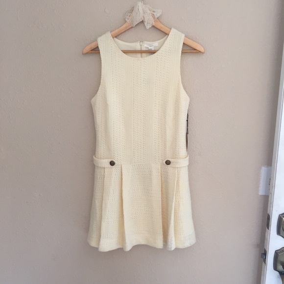 Forever 21 cream pleaded knit dress. - Picture 3 of 3