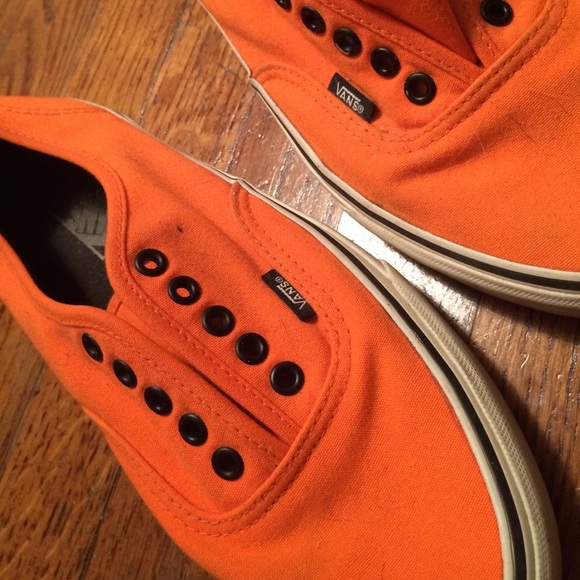 Neon orange vans