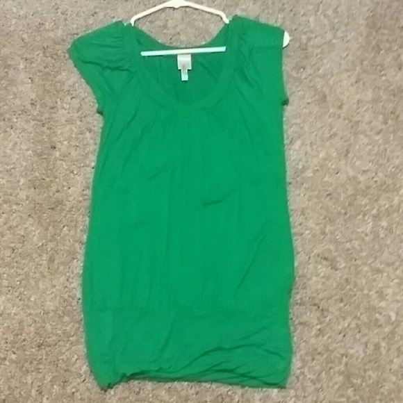 NWOT pretty green shirt/dress