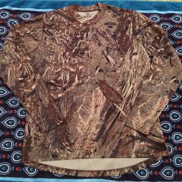 Men's mossy oak camp long sleeve t shirt