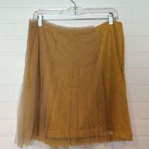 Rodarte for Target Skirts - Rodarte for Target lace + tulle skirt in mustard Rodarte for Target Skirts - Rodarte for Target lace + tulle skirt in mustard