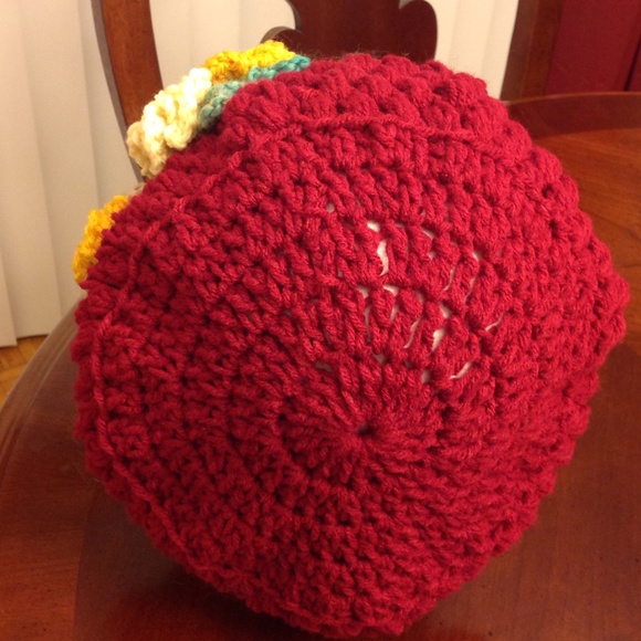 SOLD HP 11/20โค๏ธNEW HANDMADE SLOUCHY FLORAL HAT - Picture 3 of 4