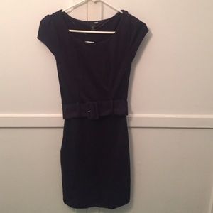 H&M Purple Belted Bodycon Dress