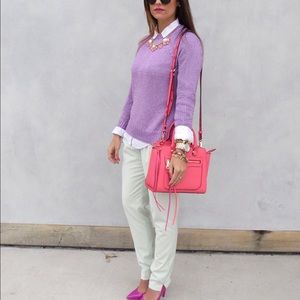 Wool mint pull on Harlow pant by J. CREW