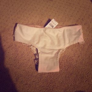 Victoria's Secret PINK partial lace hipster