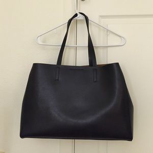 Brand new (only worn once) black leather bag!