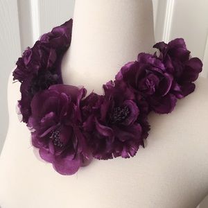 Bold Purple Flower Necklace! Clearance price!