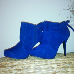Rocker Chic, Royal Blue Booties