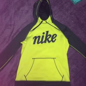 Yellow and grey Nike sweatshirt