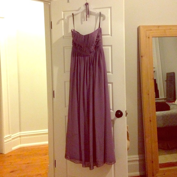 Strapless Bridesmaid dress- Victorian lilac