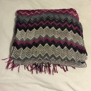 Pink, Gray, & Black Scarf