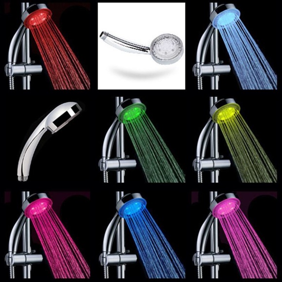 Led 7 color changing fixture fits all showers - Picture 1 of 1