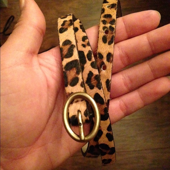 AE cheetah print belt